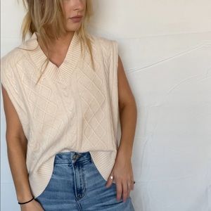 Storets Esther Cable Knit Sweater Vest